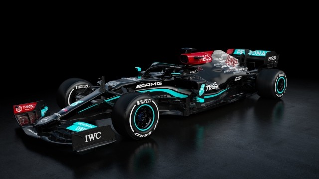 3月2日,梅赛德斯f1车队发布2021年新赛车w12,赛车继续保持上赛季的