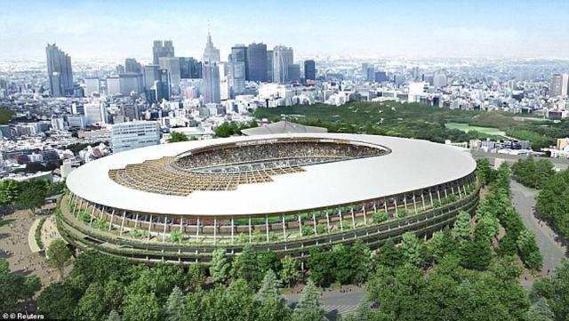 the covered stadium,stadiumconcert 4924828-6236125-zaha_hadid_s_original_design_for_the_stadium_was