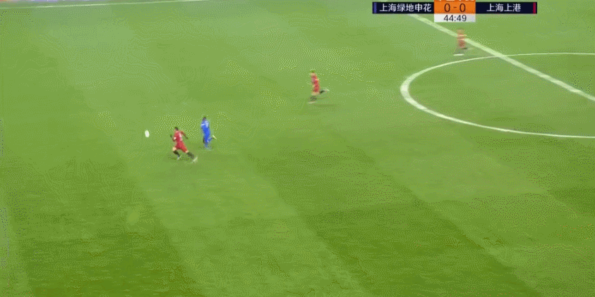 【gif】申花0比4上港 上港多点开花 柏佳骏直红下场
