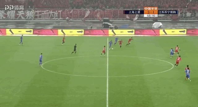 【gif】上港3比2苏宁 谢鹏飞梅开二度