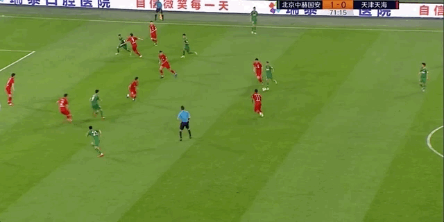 【gif】国安2比1天海 于大宝李可破门 杨旭扳回一城