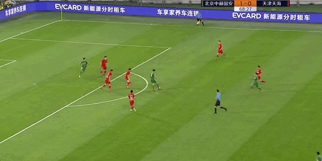 【gif】国安2比1天海 于大宝李可破门 杨旭扳回一城