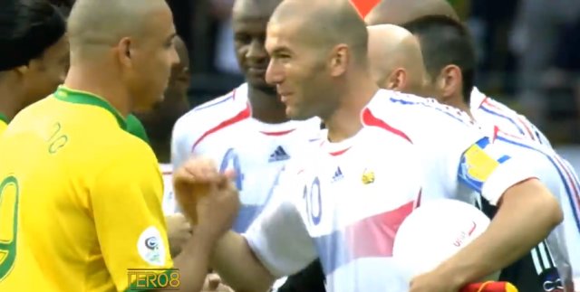ygh 2006年世界杯1/4决赛法国对阵巴西,齐达内尽显大师风范统治中场
