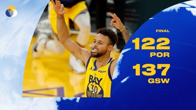 nba库里62分生涯新高勇士取胜