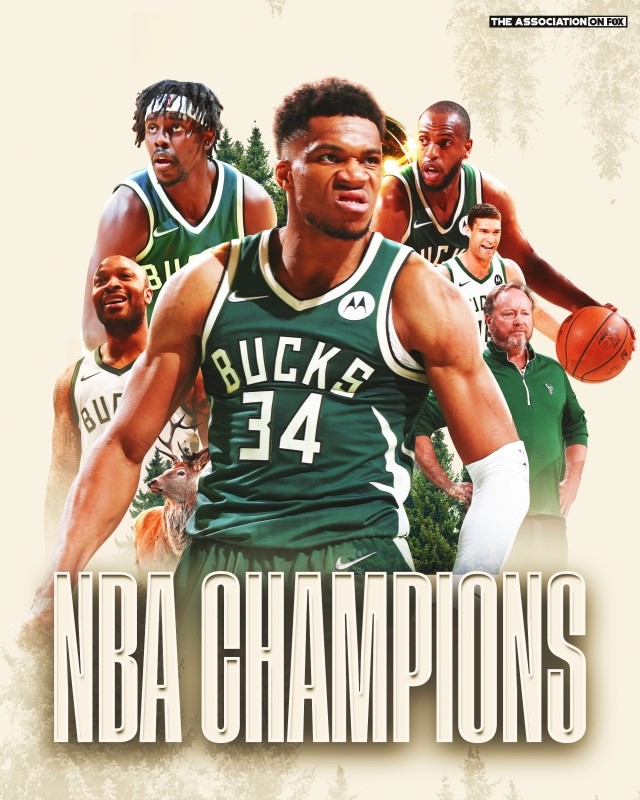 雄鹿4比2击败太阳赢得nba总冠军!