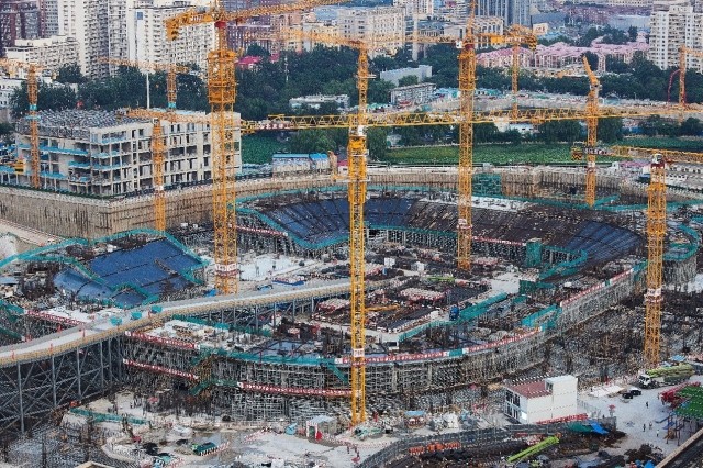 工体重建开工1周年:看台初见雏形?