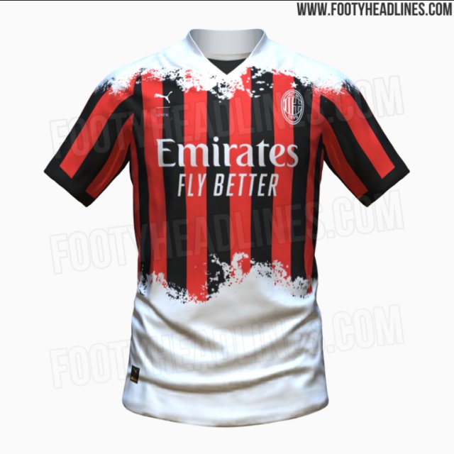 ac米兰下赛季第四球衣加入白色