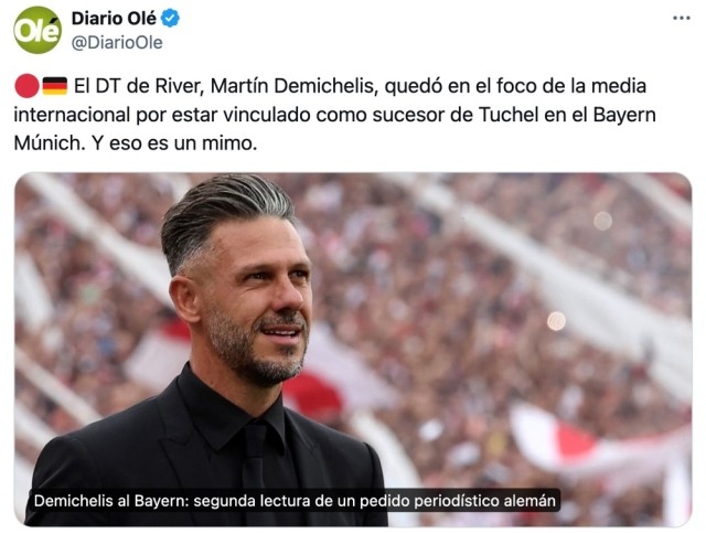 德媒拜仁选帅考虑德米凯利斯元帅