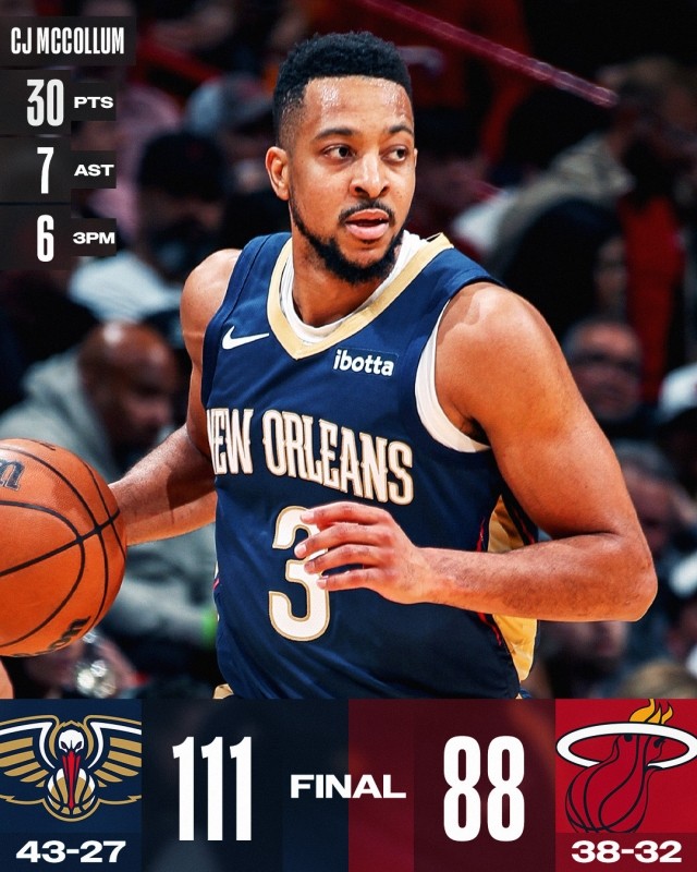 麦科勒姆第50次单场三分命中5