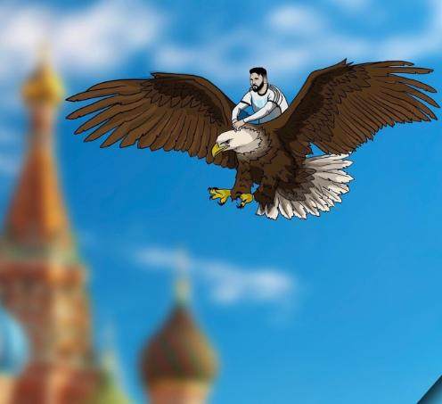 非洲雄鹰哺育潘帕斯雄鹰.