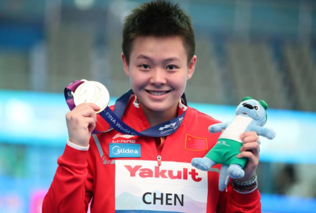 世锦赛次日中国跳水夺三金曹缘谢思埸成功复仇