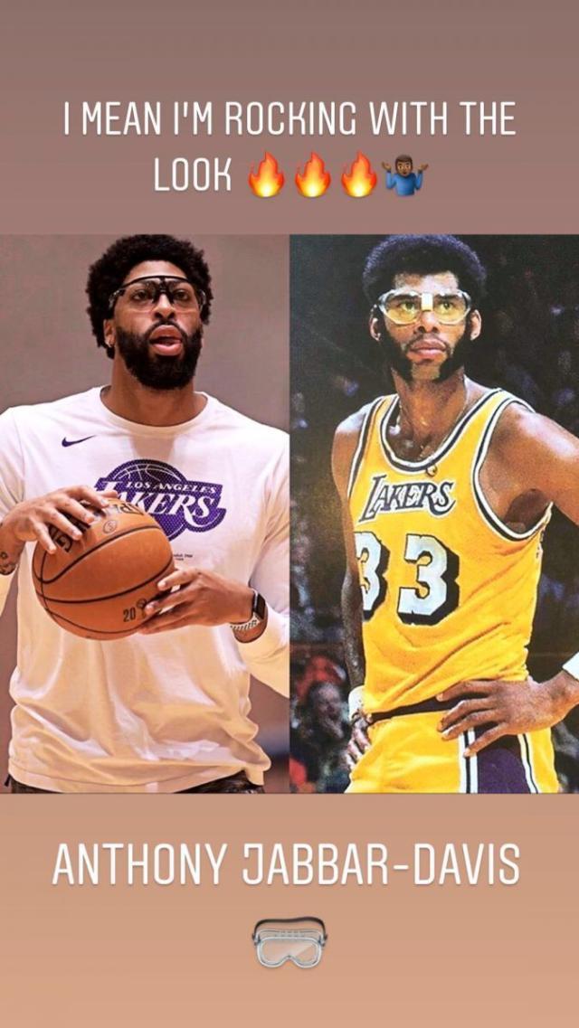 【观察】浓眉造型酷似贾巴尔 湖人或复刻80年代经典