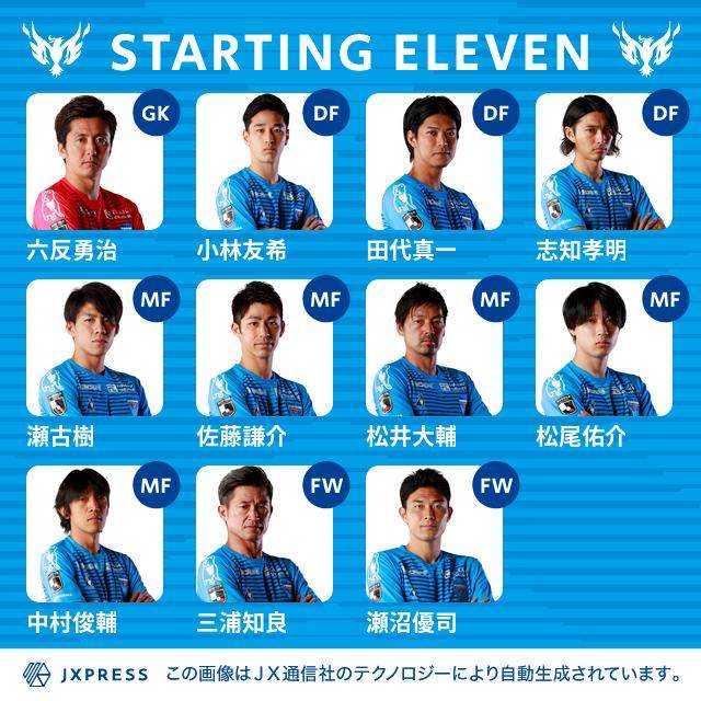 J联赛横滨fc今晚首发 53岁三浦知良 42岁中村俊辅 J联赛横滨fc今晚首发 53岁三浦知良 42岁中村俊辅