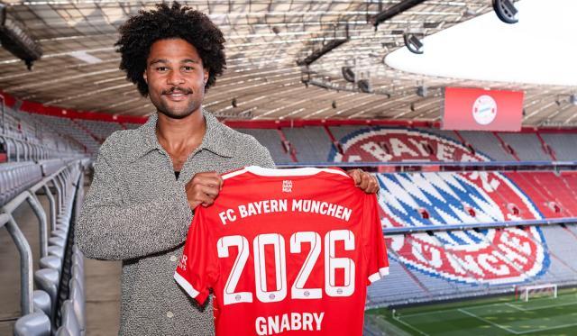 官方：拜仁与格纳布里完成续约 新合同签至2026年