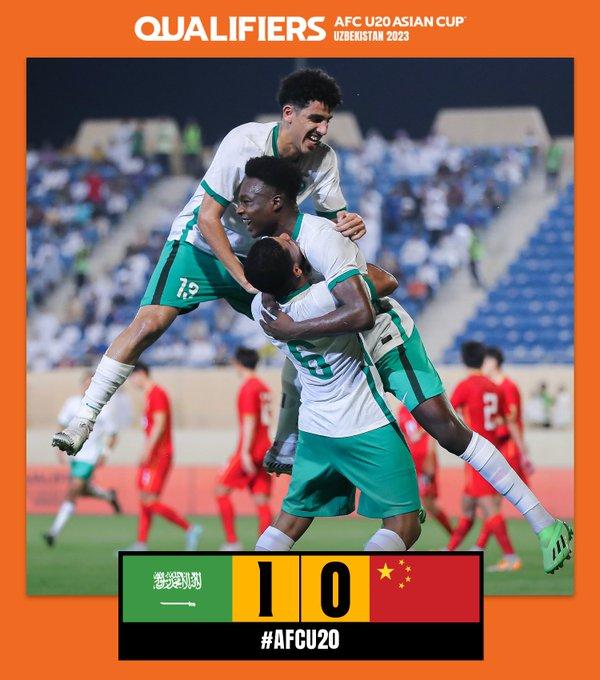 U20亚洲杯预选赛：国青0比1沙特 以小组第2晋级