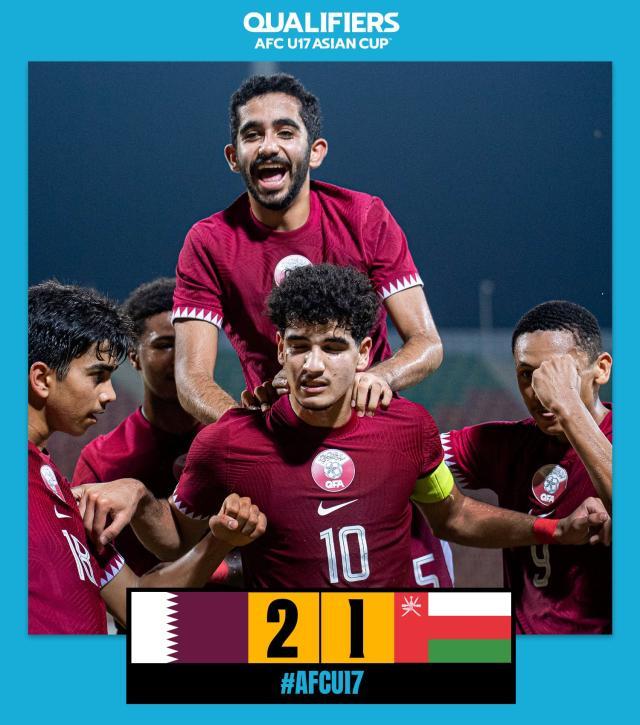 卡塔尔队逆转阿曼队排名小组首位.jpg
