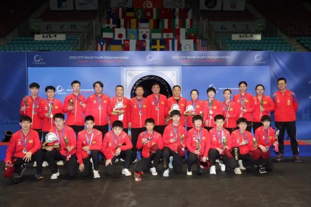 乒乓球世青赛团体赛战罢 中国队包揽两年龄