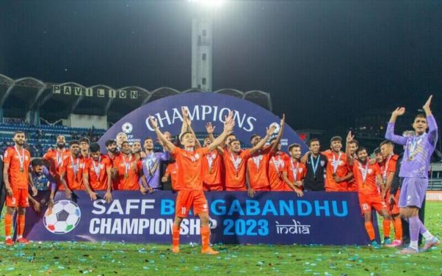 今年7月初结束的南亚锦标赛上夺冠的印度队中有9人将出战杭州亚运会.jpg