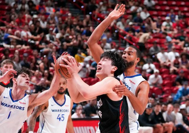 （體育）（2）籃球——NBA夏季聯賽：楊瀚森首秀+開拓者勝勇士XxjpseC007264_20250712_PEPFN0A001.jpg