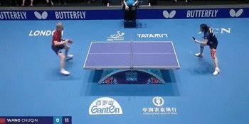 1778666050482084743.gif 2026.05.09 2026伦敦世乒赛男子团体半决赛 中国3-1法国队 第4场男单 王楚钦3-1费利克斯·勒布伦(13-11 9-11 11-9 11-4) 3-1 图片1.gif